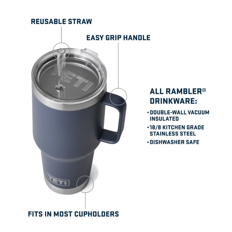 Yeti Rambler 35 oz Mug with Straw Lid - Image 4